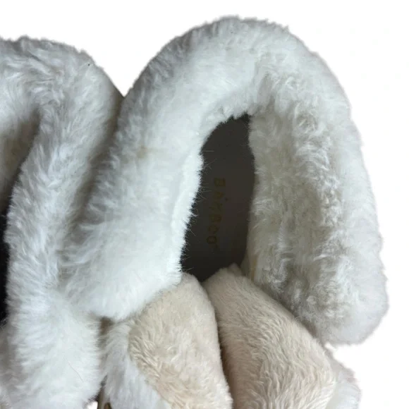 BAMBOO White Lace-Up Fur Winter Boots - Picture 3 of 10